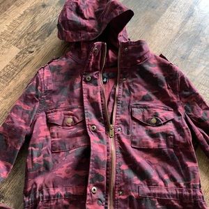 Tinsel Maroon Camo Jacket